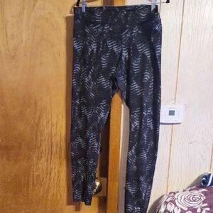 Champion Black and Gray Pattern Leggings, XXL